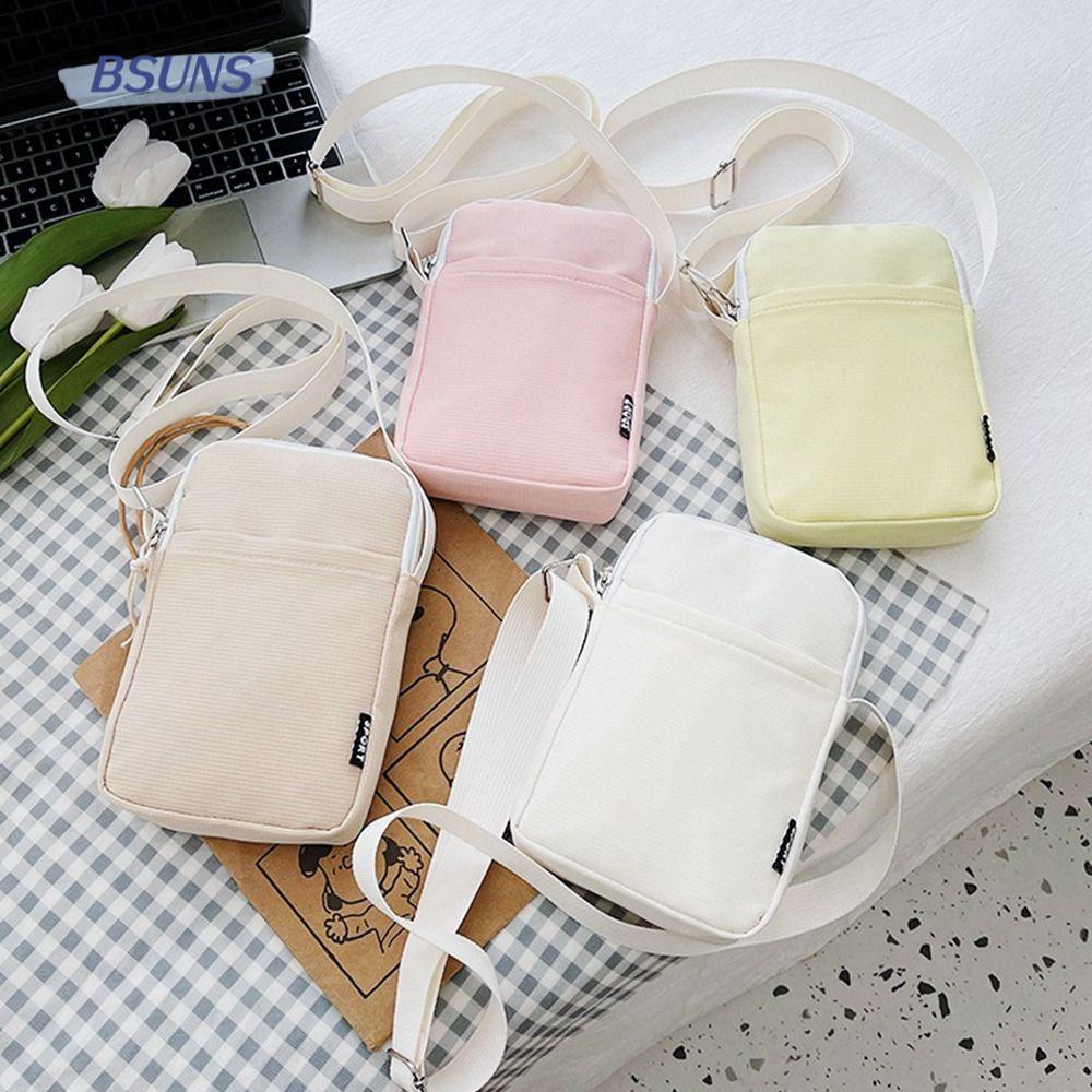 Túi Xách Đeo Vai Có Khóa Kéo Đơn Giản Xinh Xắn Dành Cho Nữ