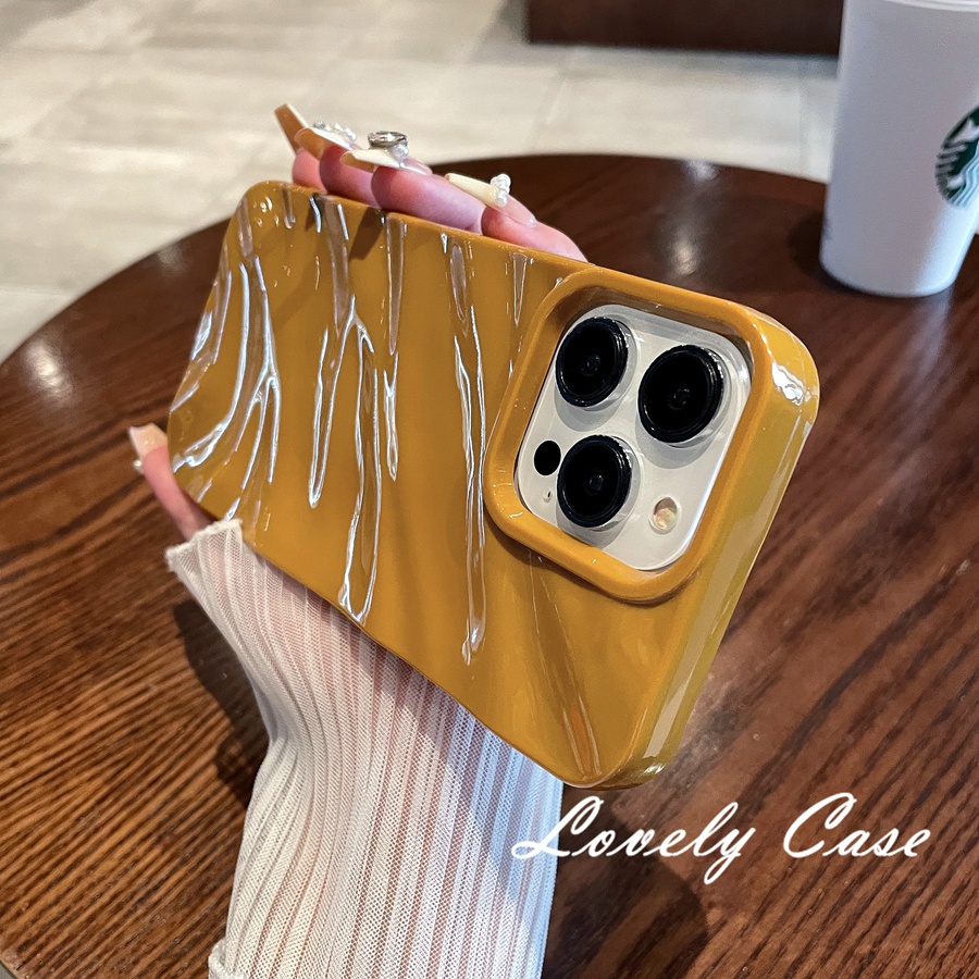 Ốp Điện Thoại Mềm Chống Nhăn Màu Đỏ Và Vàng Cho IPhone 14 13 12 11 Pro Max X XR Xs Max 7 8 6 6s Plus SE 2020