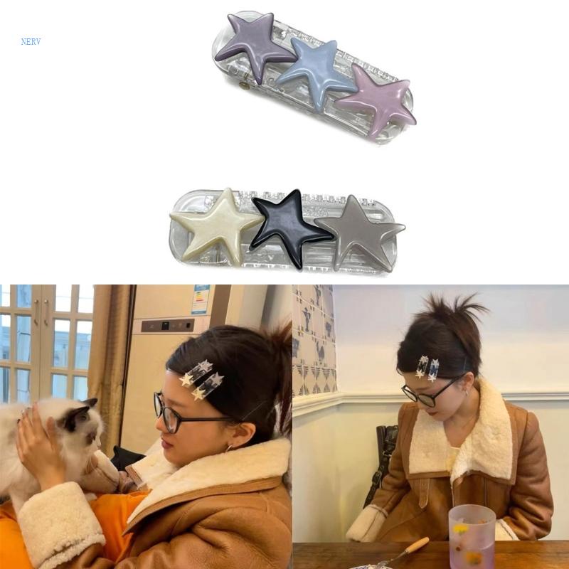 Kẹp Tóc Hình Ngôi Sao Xinh Xắn Y2K