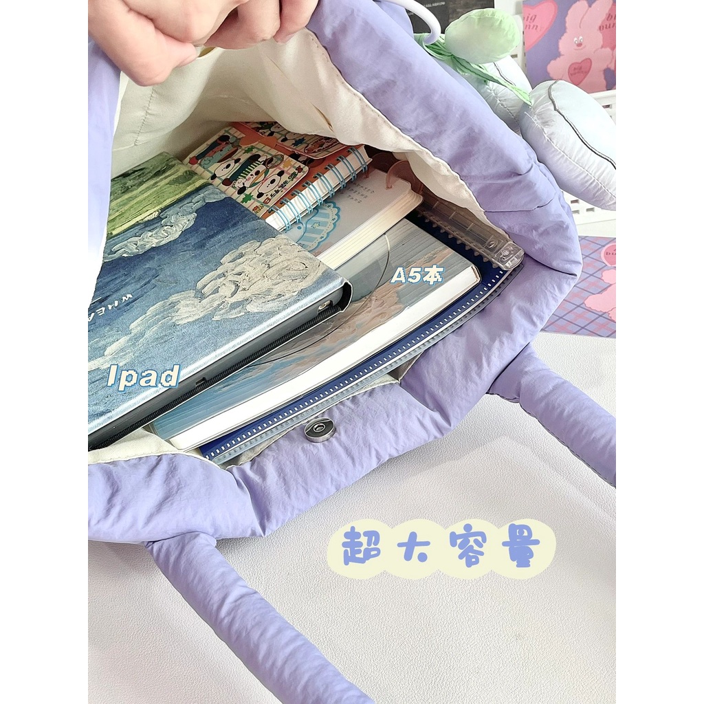 Túi Tote Đeo Vai Sức Chứa Lớn Dễ Thương Cho Nữ