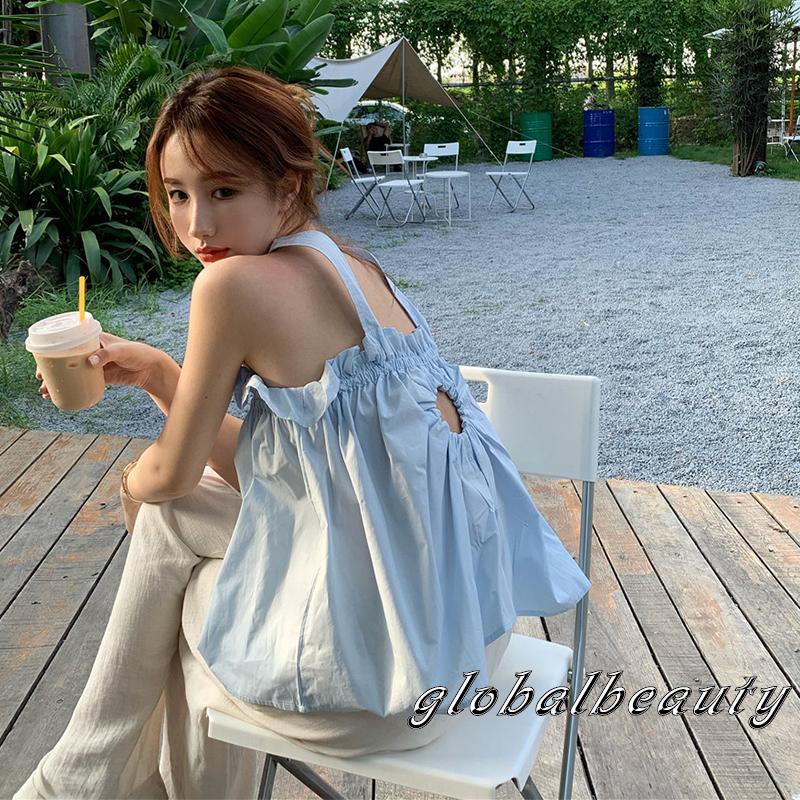 Áo Kiểu Trễ Vai Màu Sắc Thời Trang Mùa Hè Cho Nữ