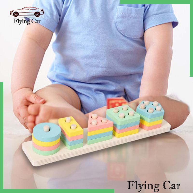 Đồ Chơi Khối Gỗ Phân Loại Nhiều Màu Sắc Dành Cho Trẻ Mẫu Giáo [Lzdjfmy2]