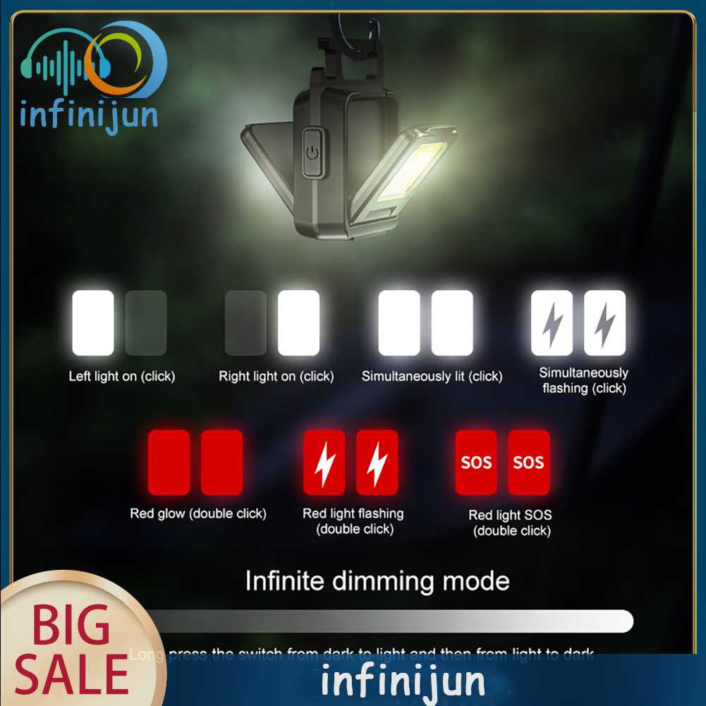 Móc Khóa Đèn LED Mini 7 Chế Độ 1000LM Tiện Dụng