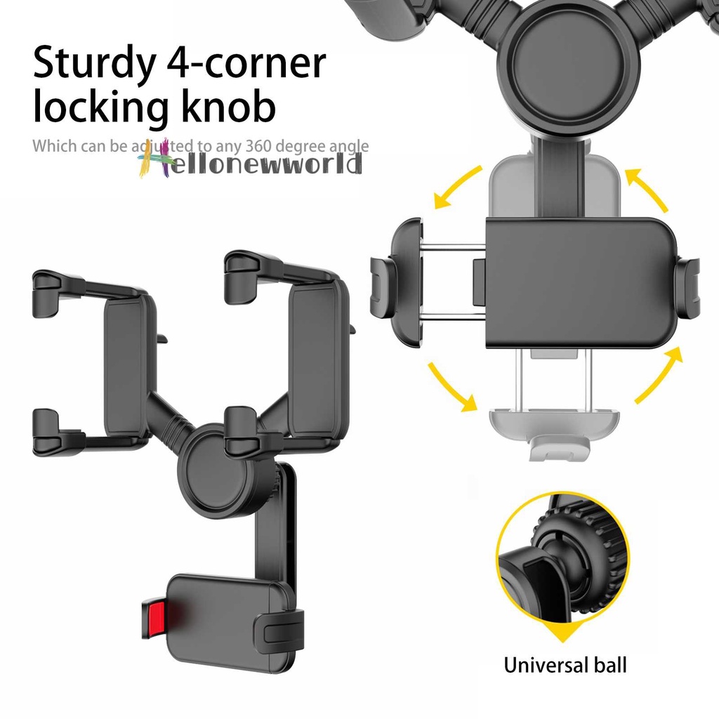 Giá Đỡ Điện Thoại Gắn Kính Chiếu Hậu Xe Hơi Tiện Dụng