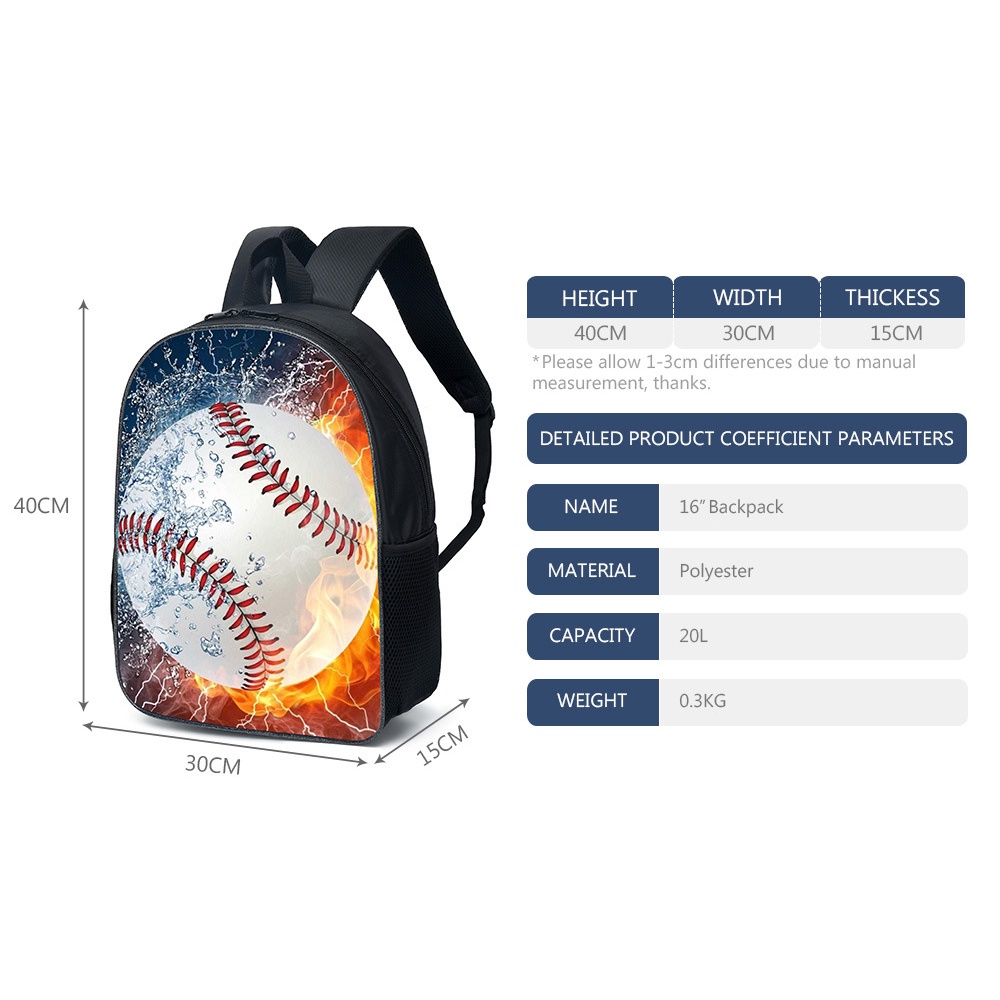 Ba Lô Bóng Chày Thích Hợp Cho Trẻ Tiểu Học / Tiểu Học / 6 Tuổi Từ 1 Đến Trường