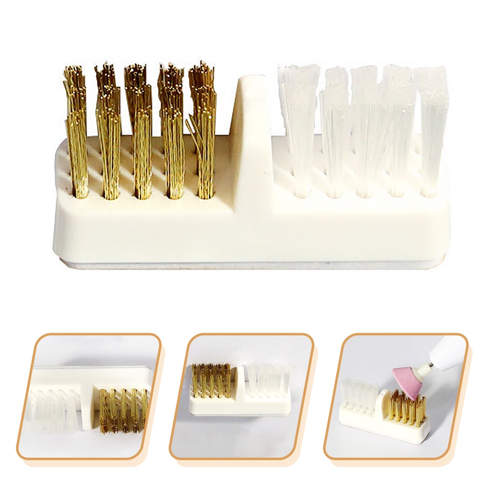 Bộ 4 Cọ Dây Đồng Dùng Làm Sạch Đầu Mài Móng Tay