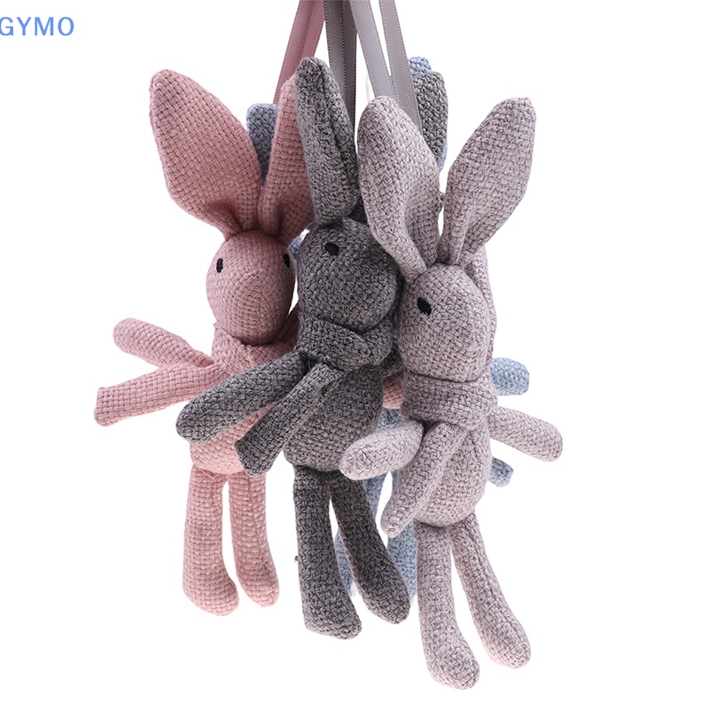 [cxGYMO] Móc Khóa Thỏ Nhồi Bông Mặc Đầm Đáng Yêu