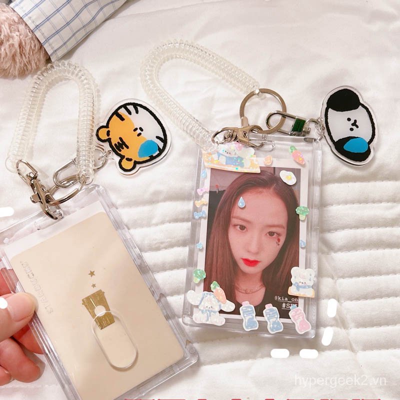 Móc Chìa Khóa / Thẻ Ảnh lomo Ba Inch Hình Nhóm Nhạc blackpink Bằng Acrylic Dễ Thương
