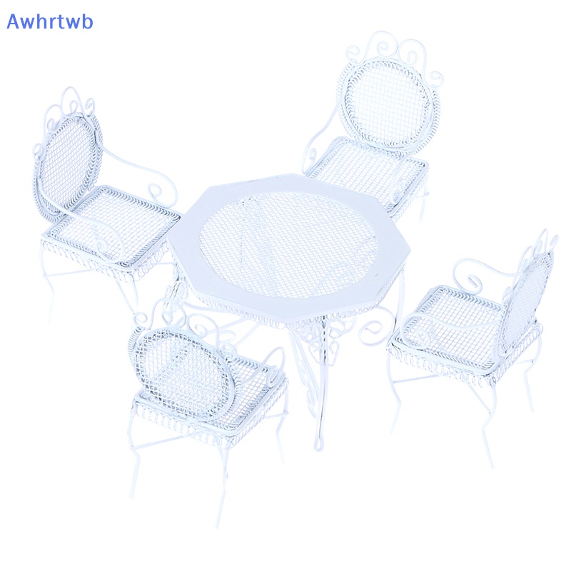 Set 5 Bàn Ăn Bằng Sắt Kiểu Châu Âu Trang Trí Nhà Búp Bê 1: 12 Mới