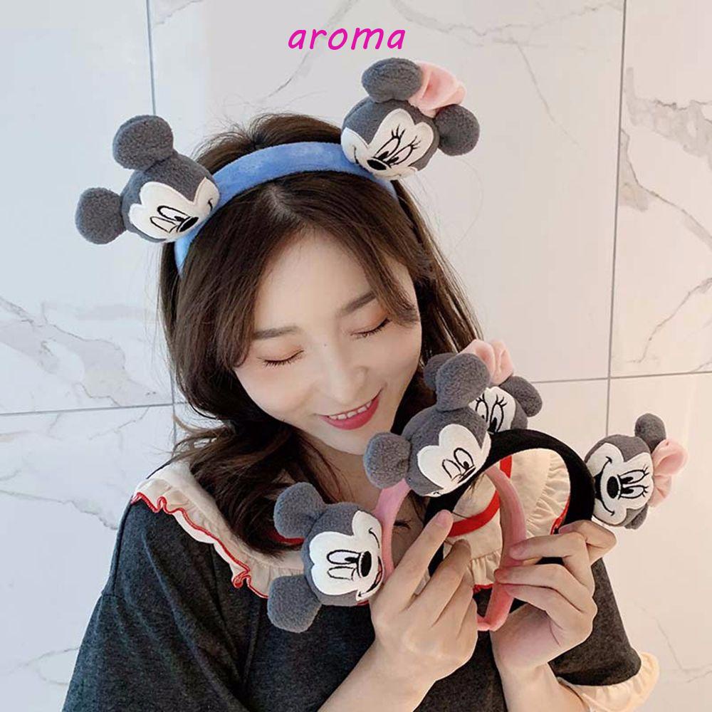 Băng Đô Cài Tóc Hình Chuột Mickey Hoạt Hình Phong Cách Hàn Quốc Ngọt Ngào Cho Nữ