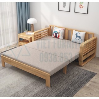 Giường Sofa, Giường Sofa Gấp Gọn Thành Ghế Sofa, Sofa Giường Kéo, Giường Sofa Gỗ Hai Trong Một, Giường Gỗ Gấp Gọn