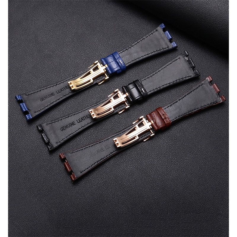 Dây Đeo Thay Thế Bằng Da Thật 28mm Cho AP 15703 26470SO Royal Oak