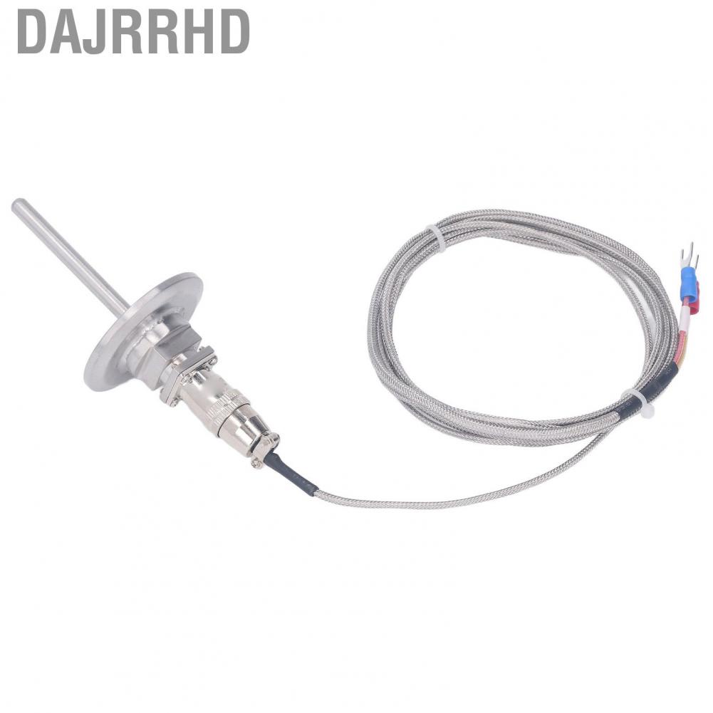 Dajrrhd K Type Thermocouple Probe  Stainless Steel Weaving -50-2280℉ 50mm Flange Shovel Connector Temperature Sensing Line for Metallurgy Industry