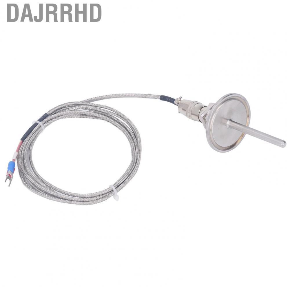 Dajrrhd K Type Thermocouple Probe  Stainless Steel Weaving -50-2280℉ 50mm Flange Shovel Connector Temperature Sensing Line for Metallurgy Industry