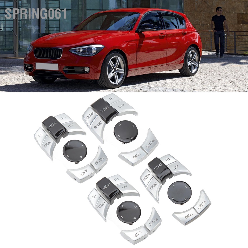 Spring061 6 Chiếc Điều Khiển Trung Tâm Đa Phương Tiện Nút ABS Mạ Bạc Cho F20 F21 F22 F23 F87 F30 F31 F34 F35 f32 F33 F36 F82 F83