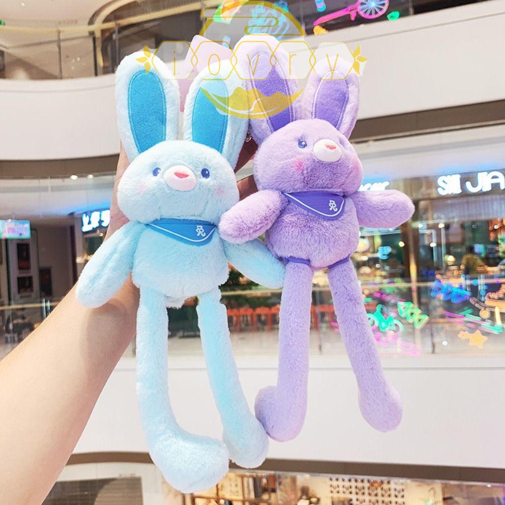 Móc Khóa Thỏ Nhồi Bông Màu Ngà Thời Trang