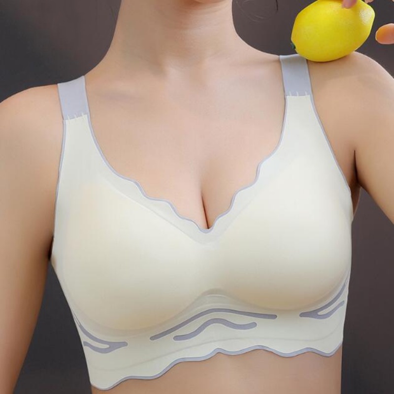 Áo Ngực Thể Thao Không Gọng Mềm Mại Không Đường May Có Size Lớn Cho Nữ