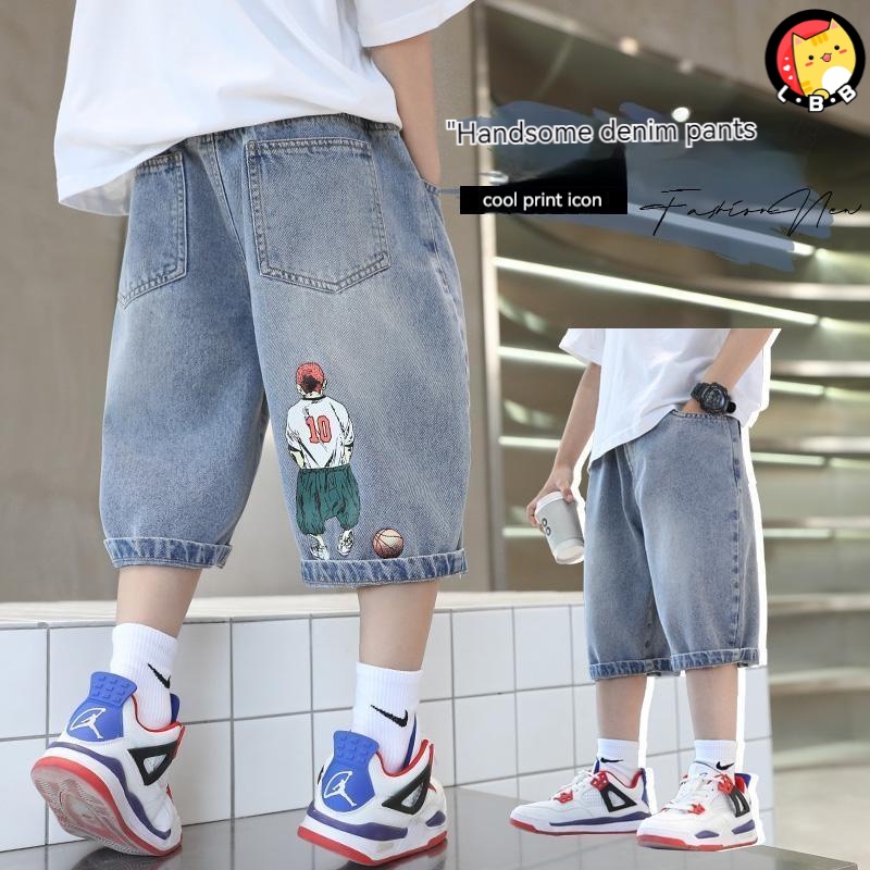 Quần Short Denim Thời Trang Mùa Hè Mới Cho Bé Trai 3-5 - 8-10 - 12-13 Tuổi
