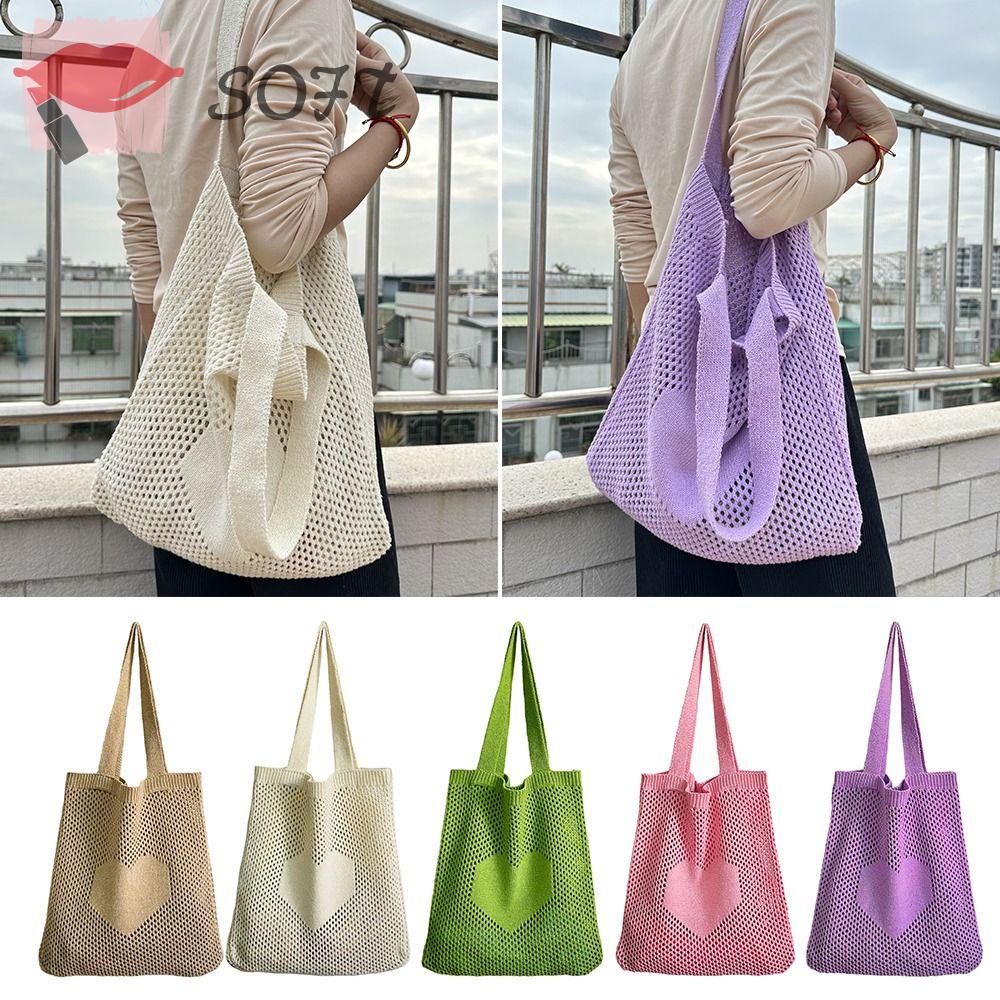 Túi Tote Đeo Vai Đan Móc Thời Trang