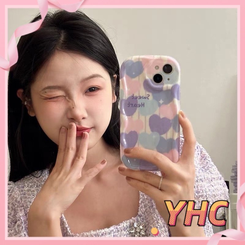 Ốp Lưng iPhone Vỏ mềm chống rung gợn sóng hình trái tim Cho Iphone 6 / 6S / 6splus / se / 7 / 7plus / 8 / 8plus / X / xs / xsmax / 11 / 12 / 13 / 14 / Plus / pro / pro max-207