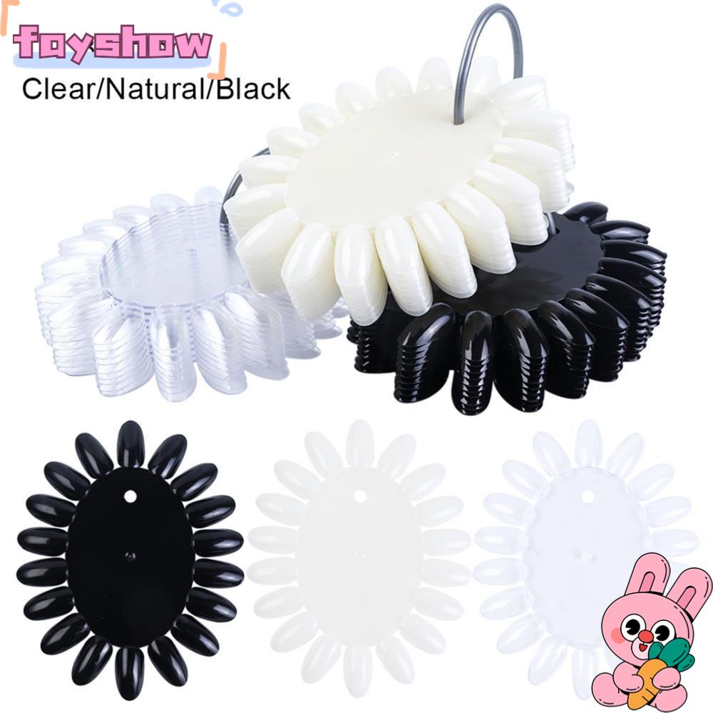 Set 10 Móng Tay Giả Trong Suốt Trưng Bày DIY