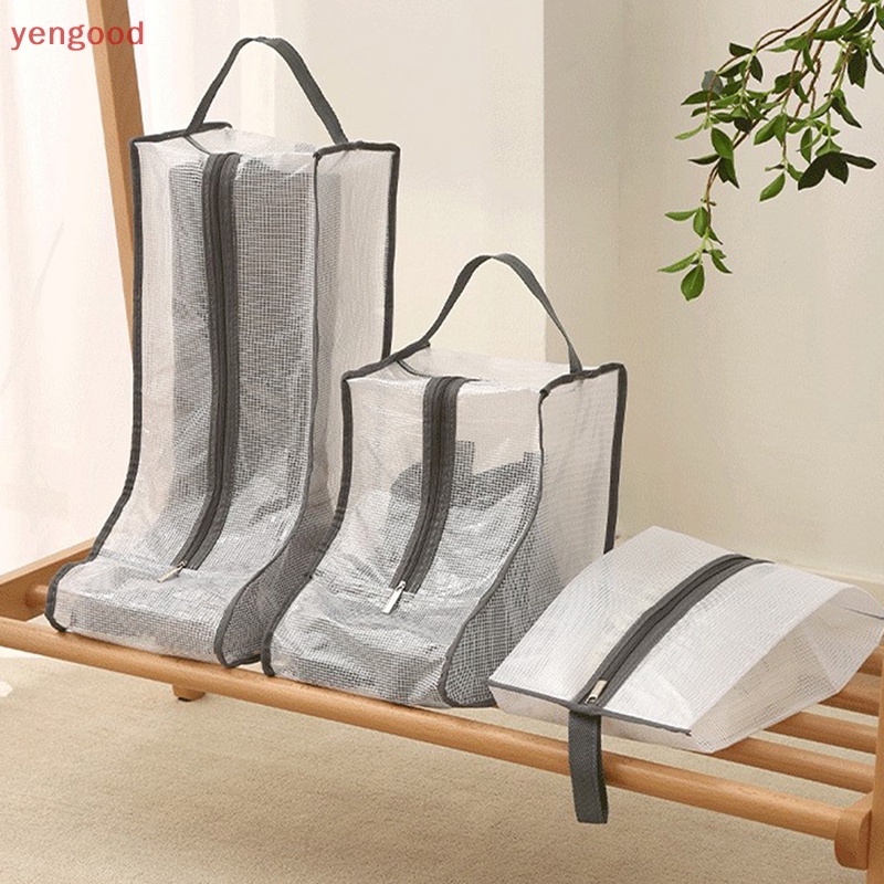 Túi Đựng Bảo Vệ Giày Bốt Trong Suốt Chống Nước Chống Bụi Có Khóa Kéo