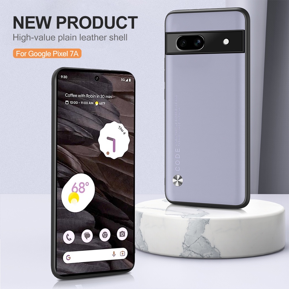 YDCG Luxury Plain Skin Leather Case for Google Pixel 7A Pixel7a Pixel7 A 5G 6.1" GWKK3 GHL1X G0DZQ G82U8 7 Pro 6 6a Shockproof Protect Back Cover