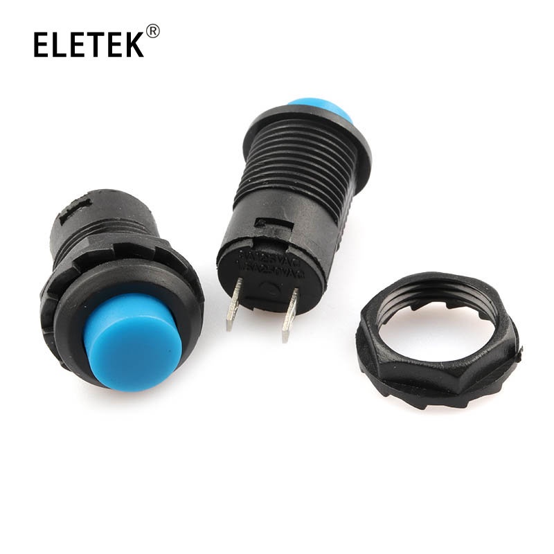 Set 5 Công Tắc Nhấn / Tắt Tự Khóa DS427 DS428 12mm 3A / 125VAC 1.5A / 250VAC DS-427 DS-428