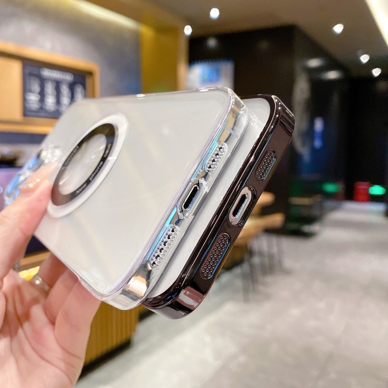 Ốp Điện Thoại Cứng Trong Suốt Siêu Mỏng Chống Sốc Chống Rơi Cho iPhone14 13 12 11 Pro Max 14 Plus