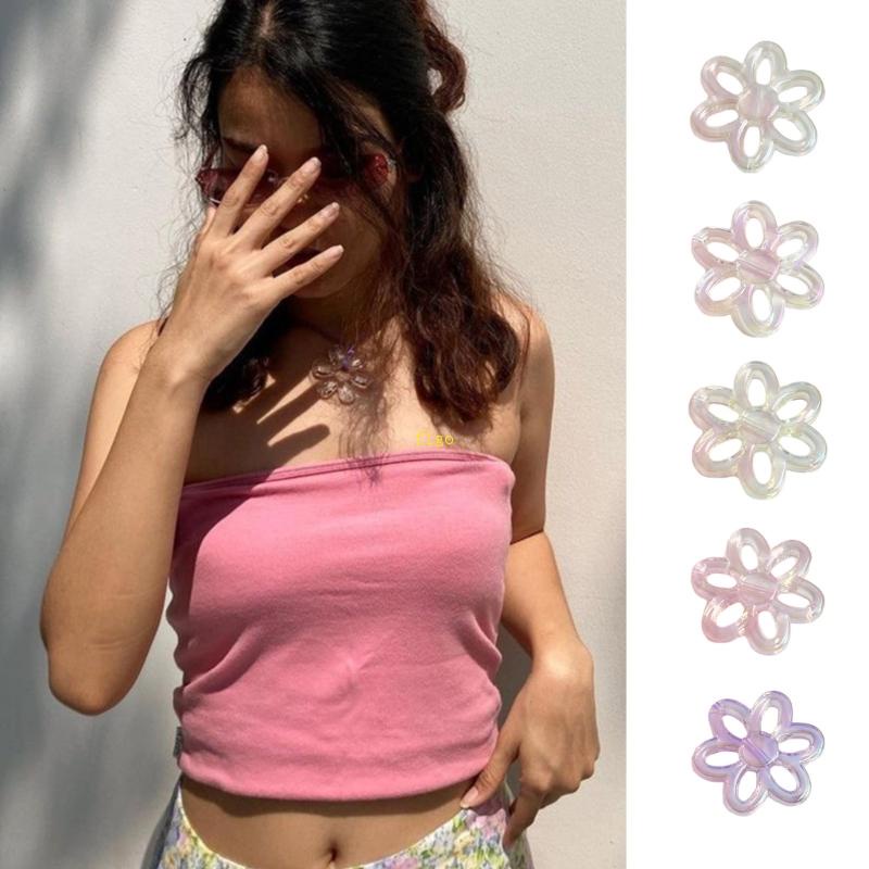 Hạt Charm Hình Hoa Bằng Acrylic Dùng Làm Móc Khóa DIY