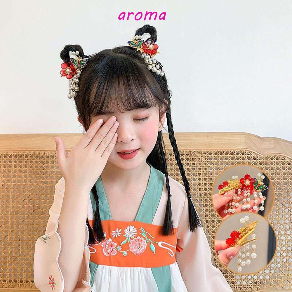 Kẹp Tóc Trang Trí Hình Bướm Bằng Acrylic Hợp Kim Thời Trang Cho Bé Gái