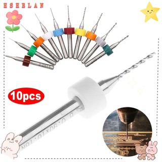 Set 10 mũi khoan pcb bằng hợp kim thép vonfram 0.1mm-1.0mm chuyên dụng cho bảng mạch in cnc