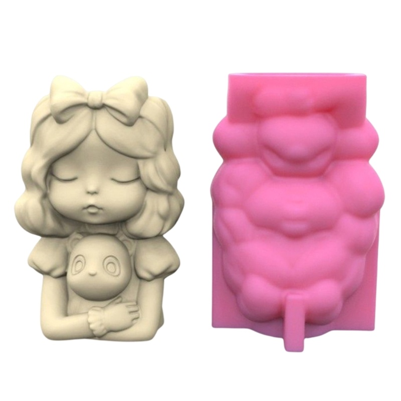 Bộ 3 Khuôn Làm Giá Đỡ Bút Hình Chậu Hoa Bằng Nhựa Epoxy Độc Đáo Trang Trí Nhà Cửa DIY