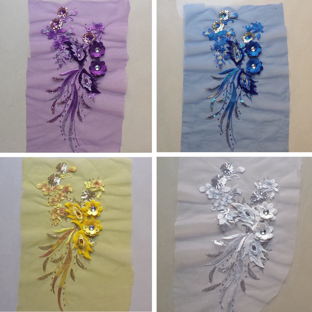 1 Miếng Dán Trang Trí Quần Áo Hình Kim Cương Giả 20 * 40cm DIY