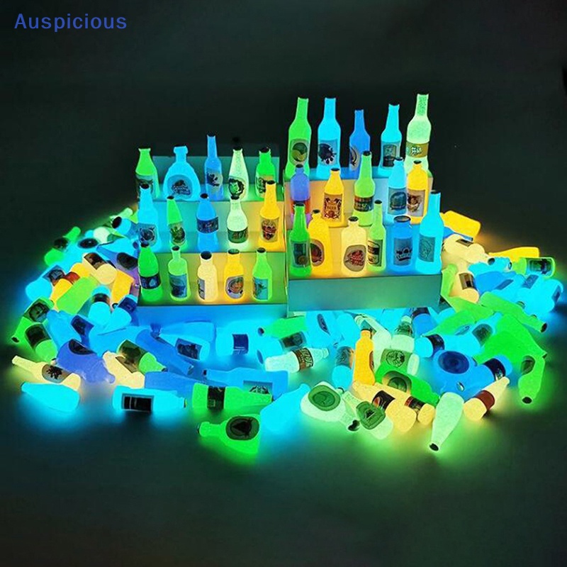 Bộ 3 Mô Hình Đồ Chơi Bình Rượu Mini Bằng Nhựa Resin Phát Sáng Trong Đêm Trang Trí Điện Thoại