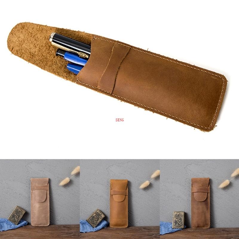 Túi Đựng Bút Mini Bằng Da Phong Cách Vintage