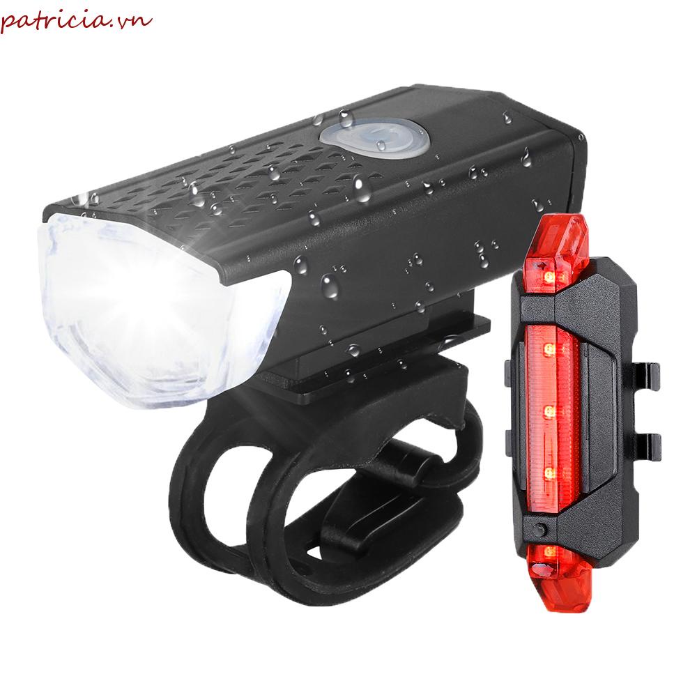 Bộ Đèn Pha LED Gắn Đuôi Xe Đạp Ban Đêm Có Thể Sạc Lại Bằng Cổng USB