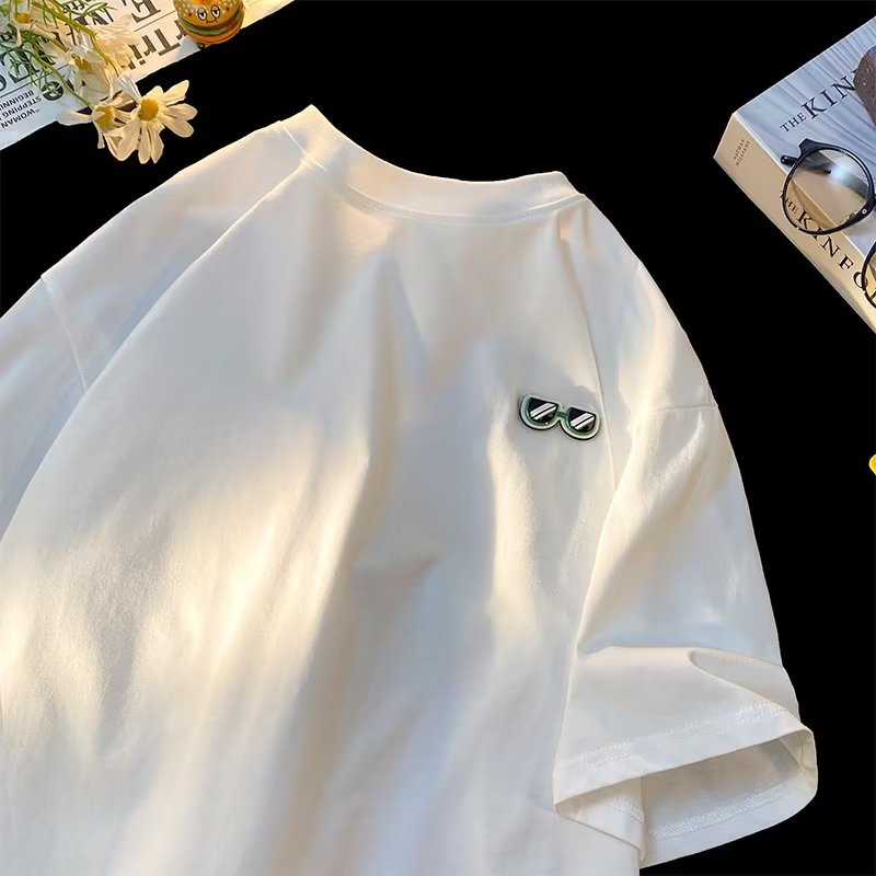 Áo Thun Tay Ngắn Khóa Dán Thời Trang Mùa Hè Cho Nam