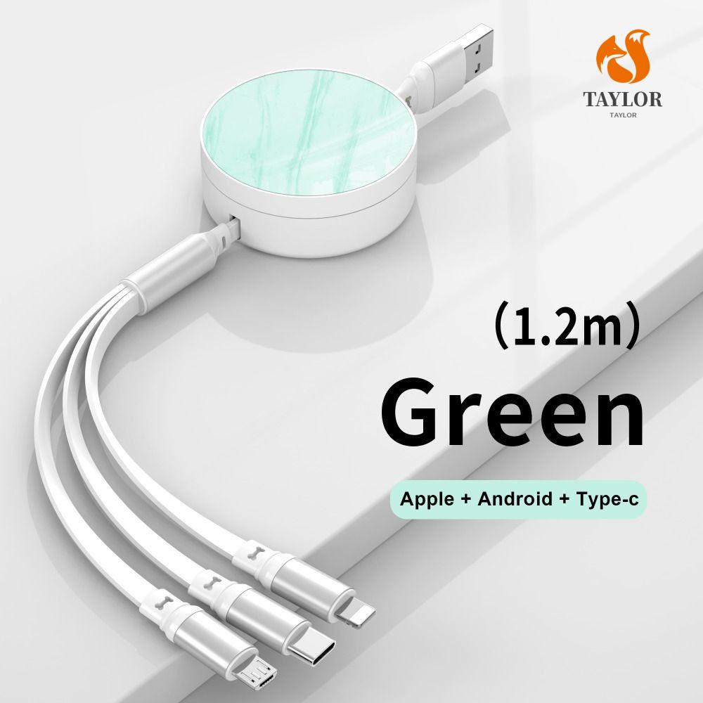 Dây Cáp Sạc Nhanh Rút Gọn Được 3 Trong 1 Cho IOS / Micro 66W / Type C 3 Trong 1