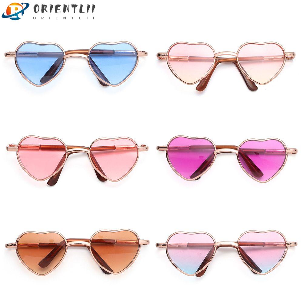 Kính Mắt Gọng Trái Tim 6 Màu Dễ Thương Cho Búp Bê Orentlii