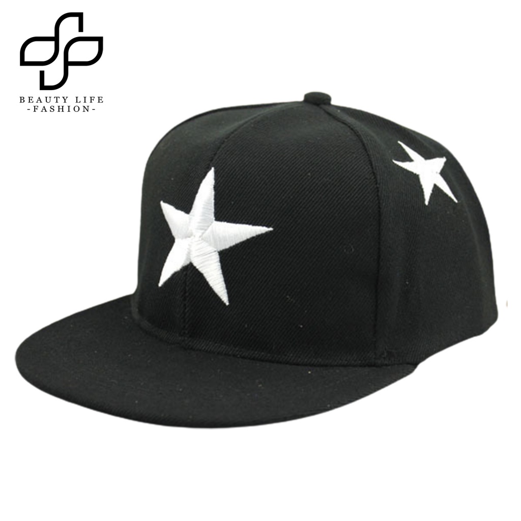 Mũ Lưỡi Trai Thêu Hình Ngôi Sao Năm Cánh Thời Trang Cho Bé 3-8 Tuổi