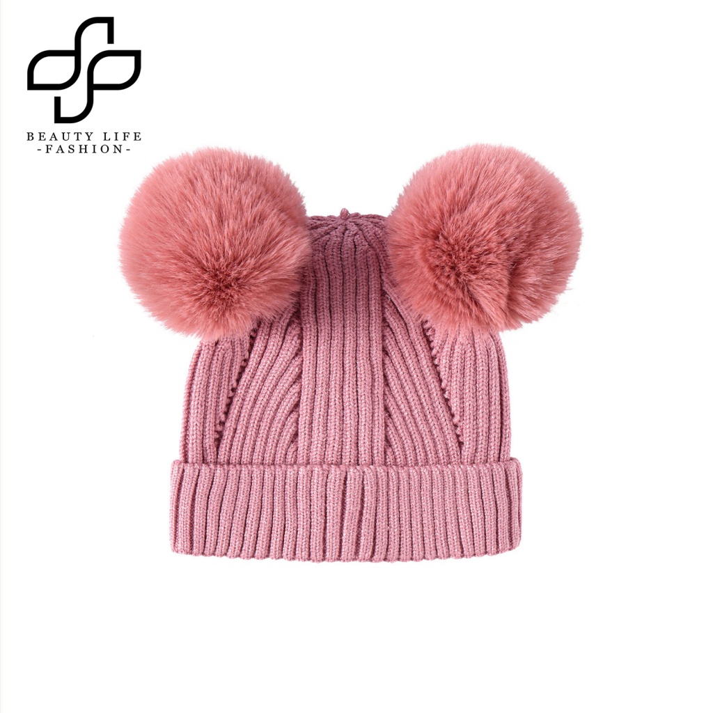 1 Bộ Găng Tay Và Mũ beanie Độ Co Giãn Cao Chống Lạnh Thời Trang Cho Bé Trai Và Gái
