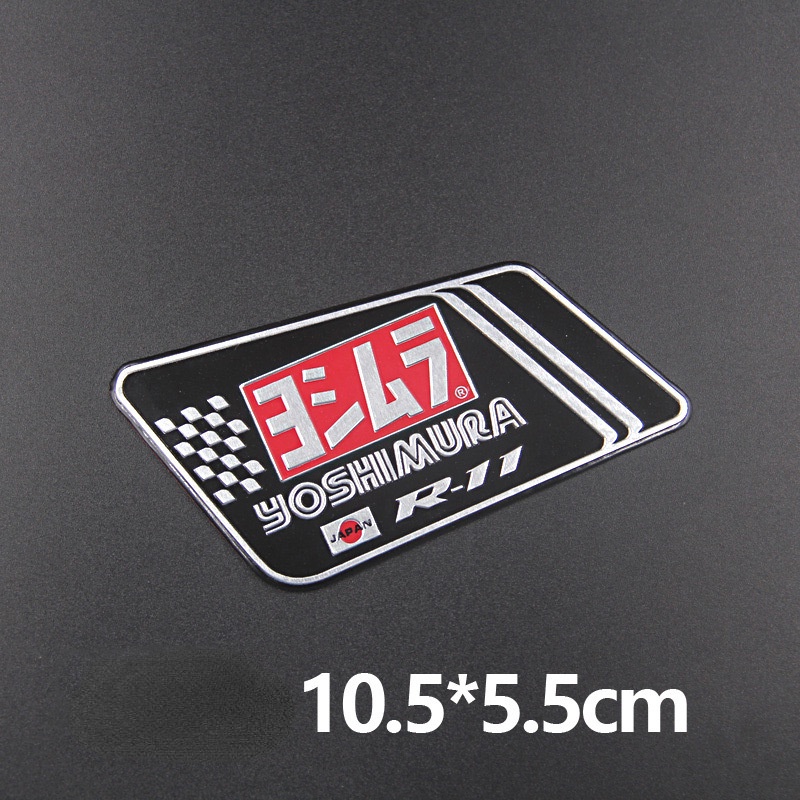 Decal DáN Trang Trí ỐNg Pô HìNh Yoshimura 3D Cho Xe MáY