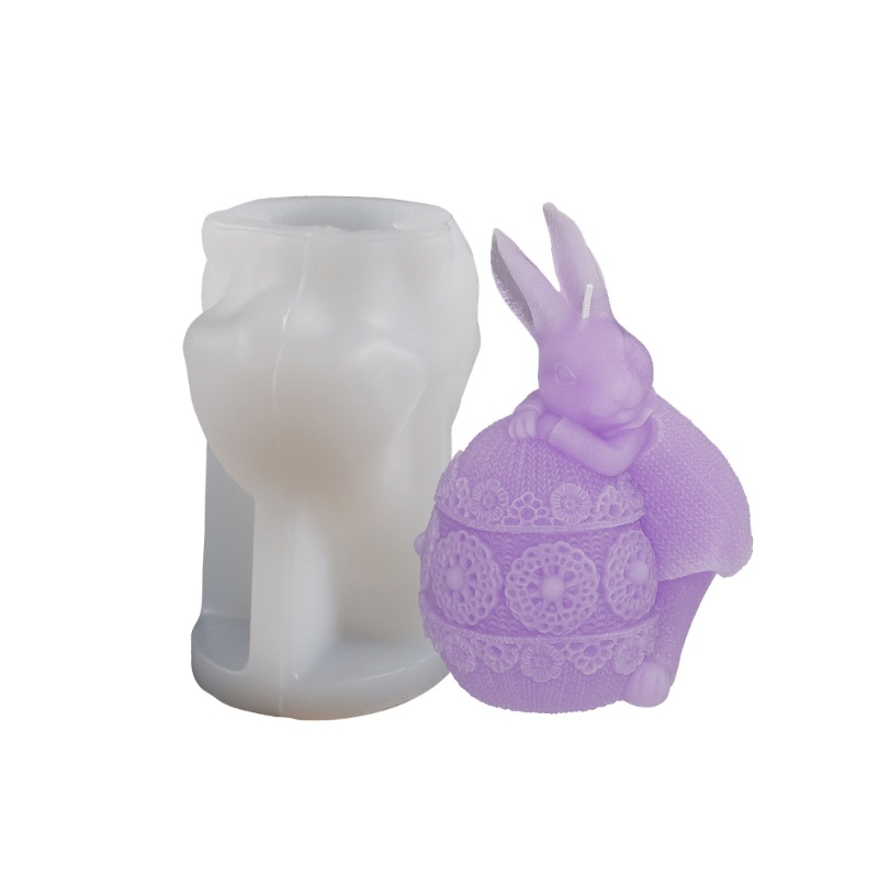 Khuôn Làm Nến / Nến Hình Thỏ / Trứng Dễ Thương