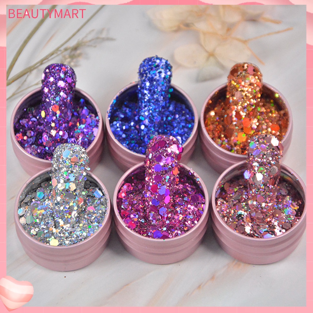[beautymart] Hộp Sequin Lục Giác Siêu Mỏng Lấp Lánh Trang Trí Móng Nghệ Thuật