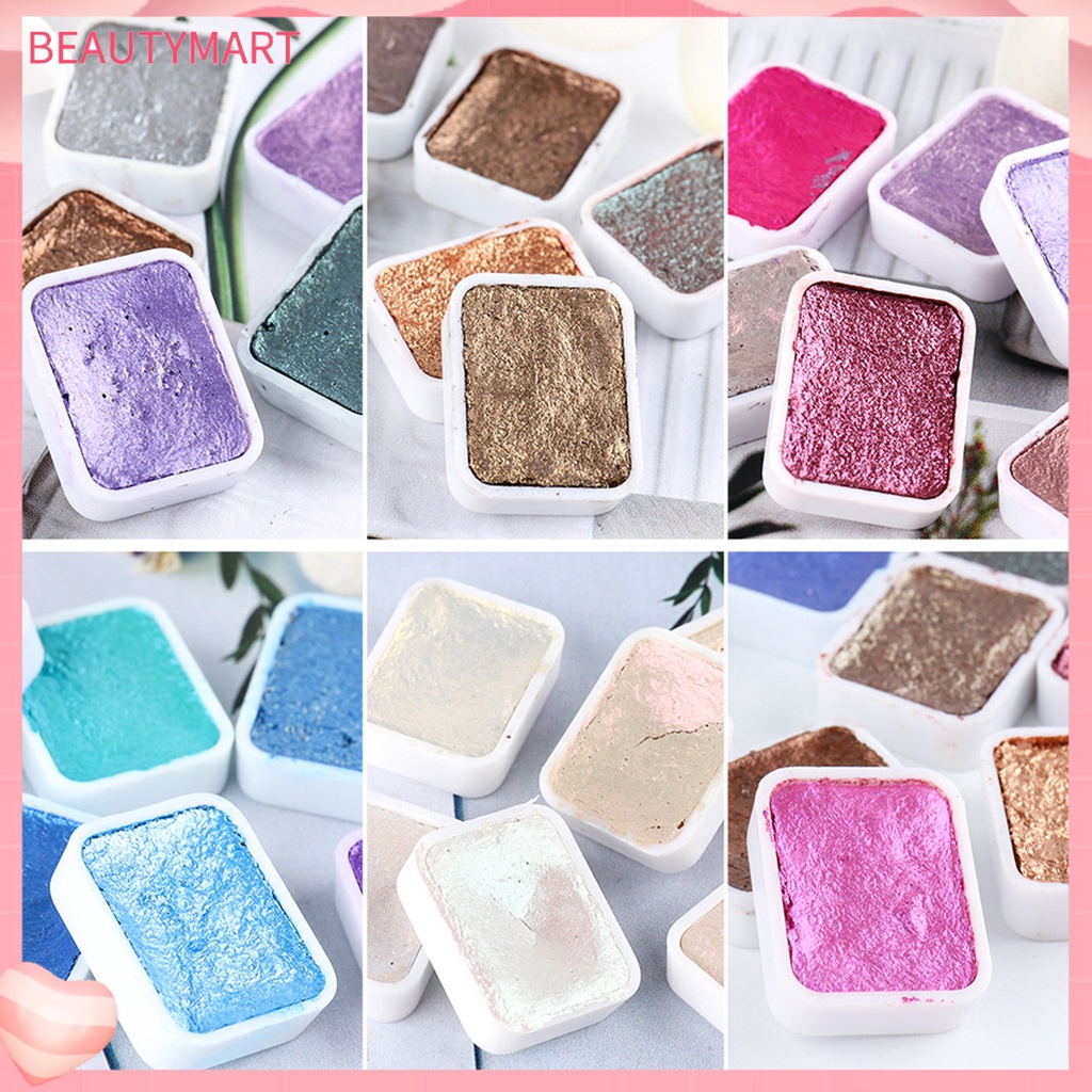 Bộ Màu Nước Kim Tuyến Lấp Lánh Lâu Trôi Dùng Trang Trí Móng Tay Nghệ Thuật DIY