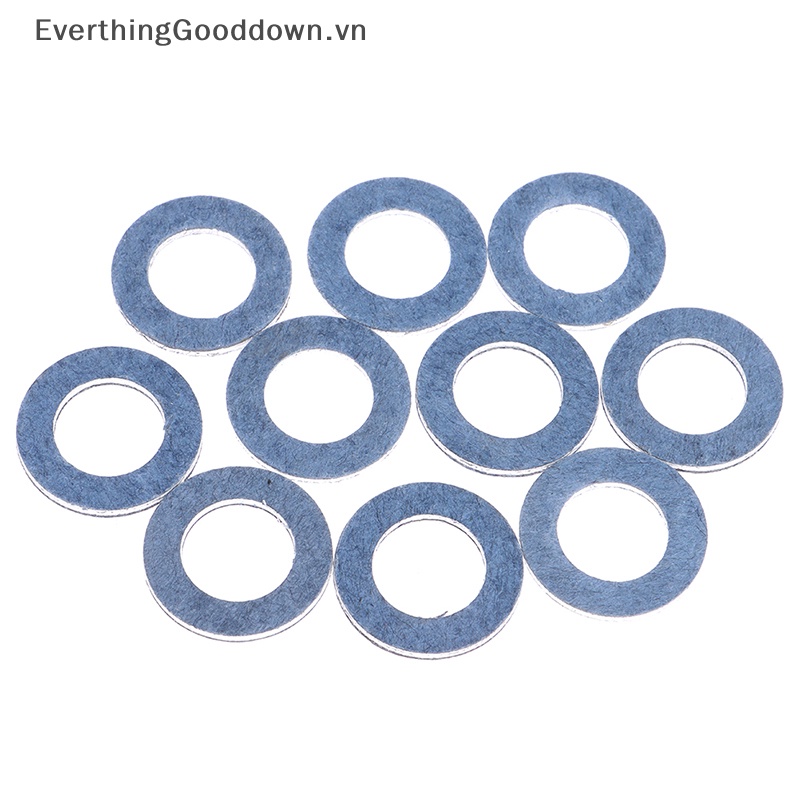 Everthinggooddown Set 10 Vòng Đệm Bằng Nhôm Cho Động Cơ Dầu Xe Hơi Toyota vn