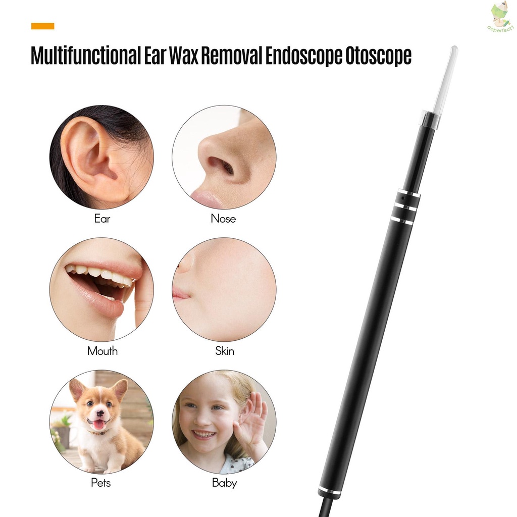 720P Visual Ear Cleaner Ear Wax Removal Endoscope Otoscope 1 Mega Pixels for Smartphone Tablet Computer Cleaning Ear Mou   Came-6.5