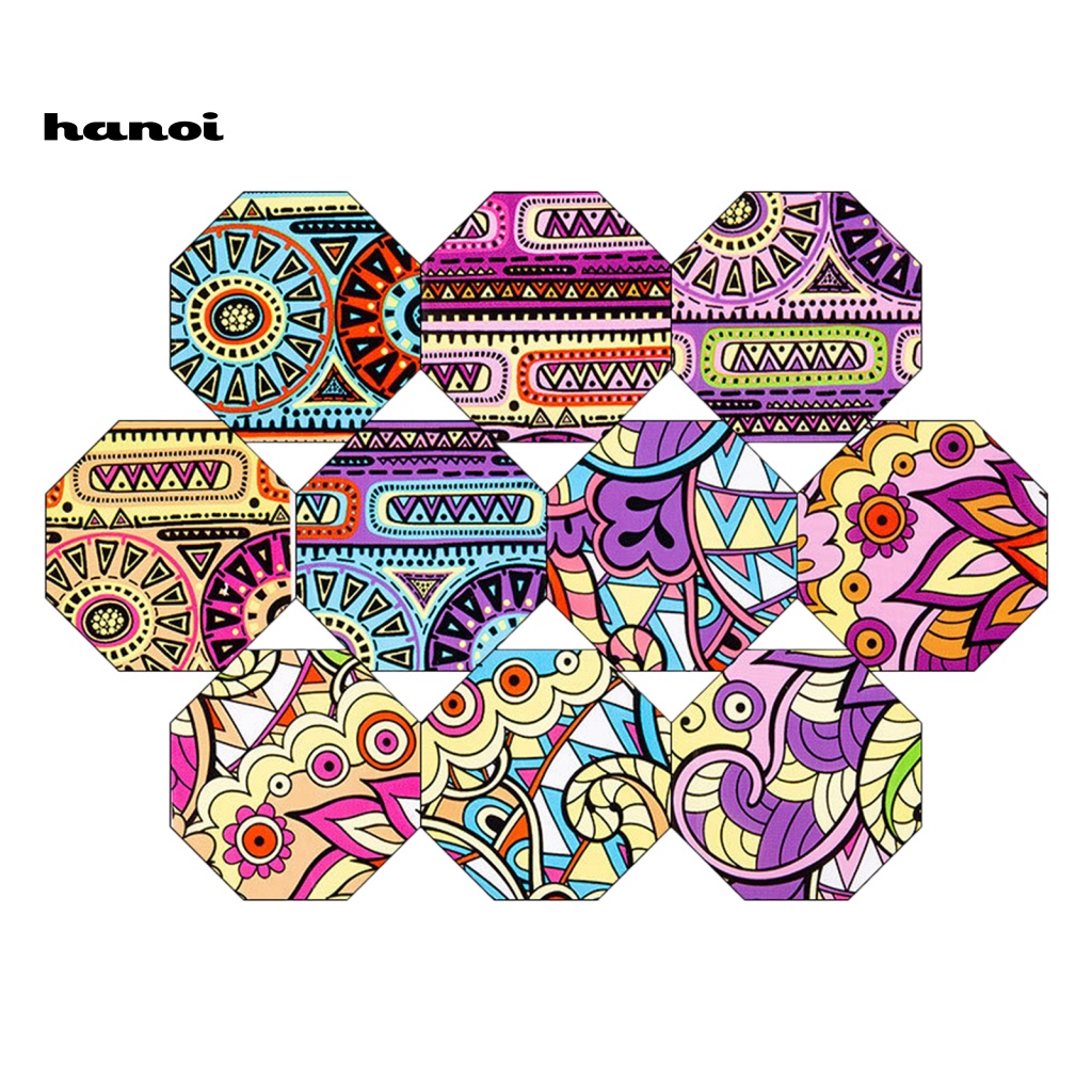 Set 10 Miếng Dán Trang Trí Móng Tay Họa Tiết Giáng Sinh