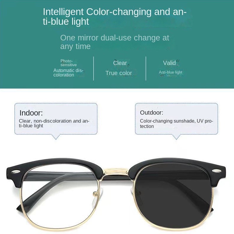 Kính Mát Gọng Vuông Chống Tia Bức Xạ &amp; Ánh Sáng Xanh Cho Nam &amp; Nữ